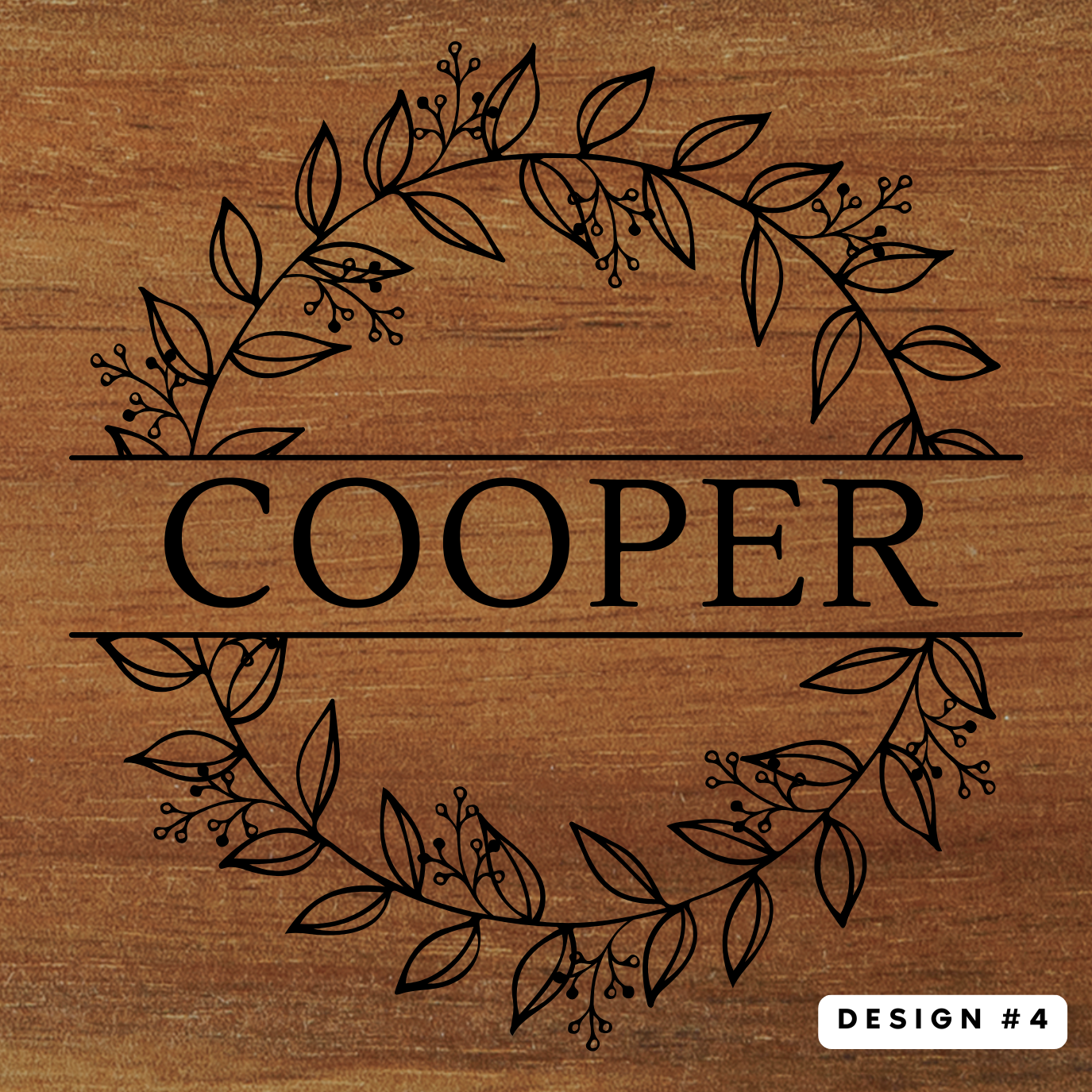 Family Name Coaster Set {Slate or Wood}