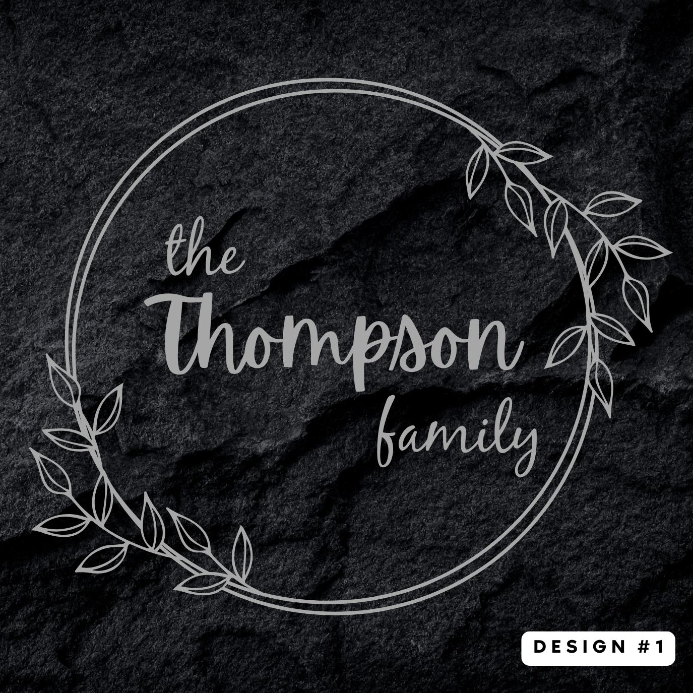 Family Name Coaster Set {Slate or Wood}