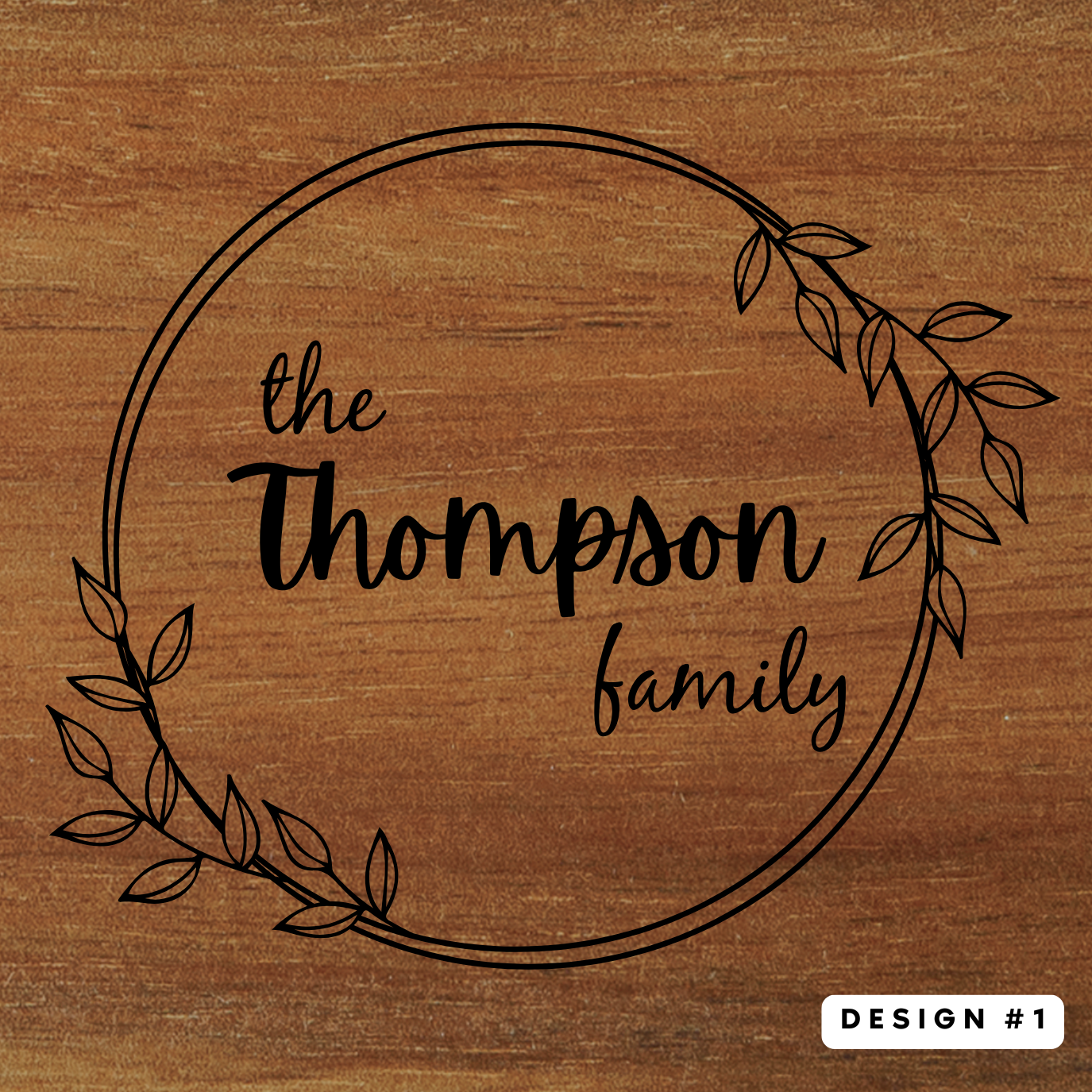 Family Name Coaster Set {Slate or Wood}
