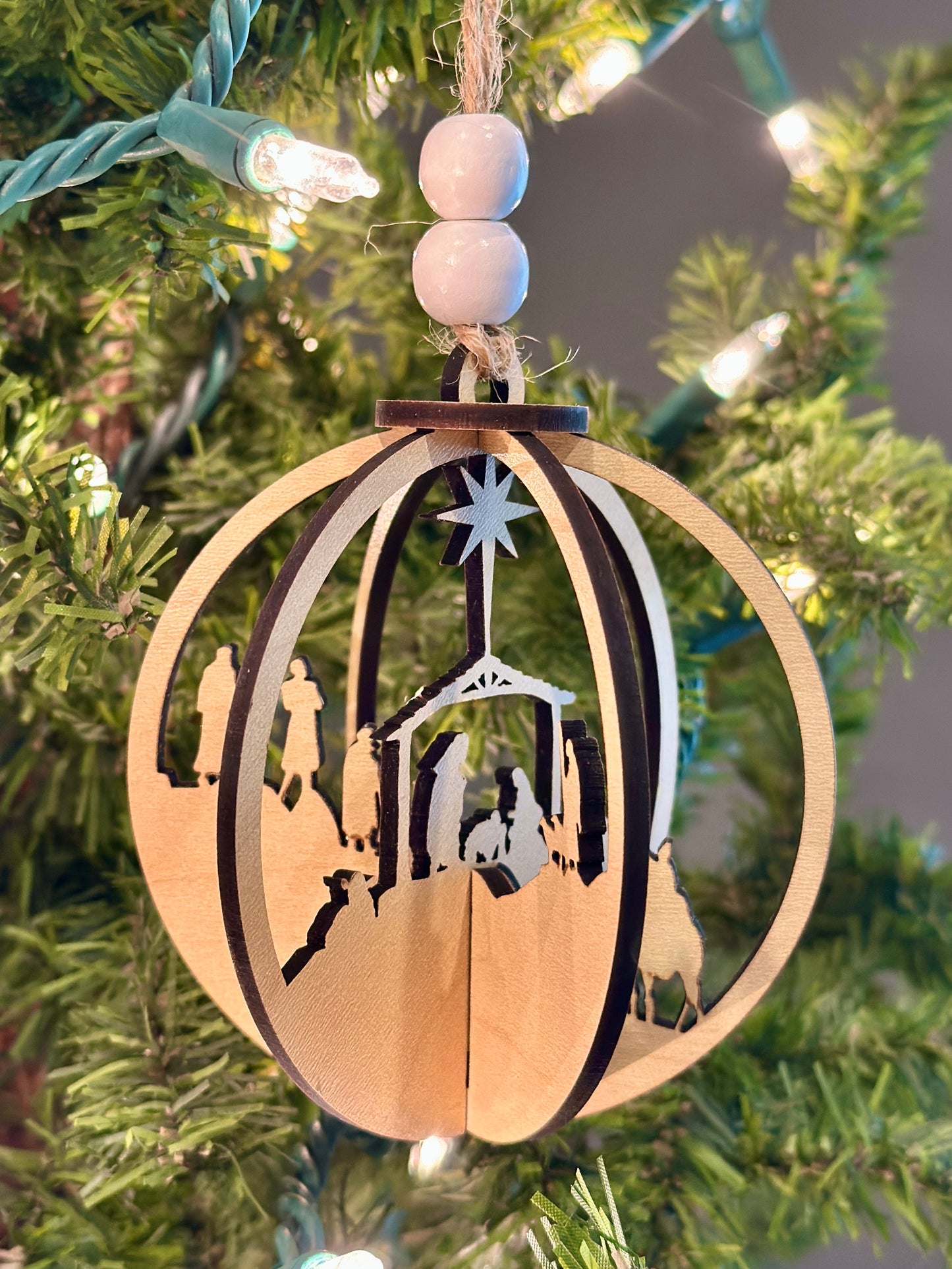 3D Nativity Laser-Cut Ornament