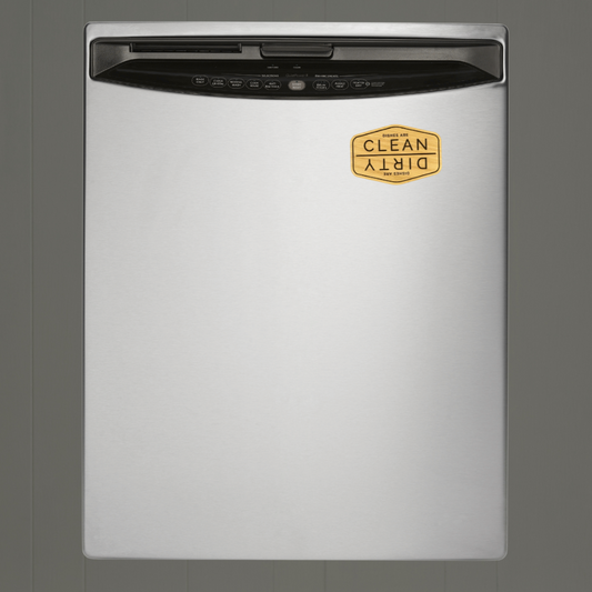 Clean/Dirty Laser-Cut Dishwasher Magnet