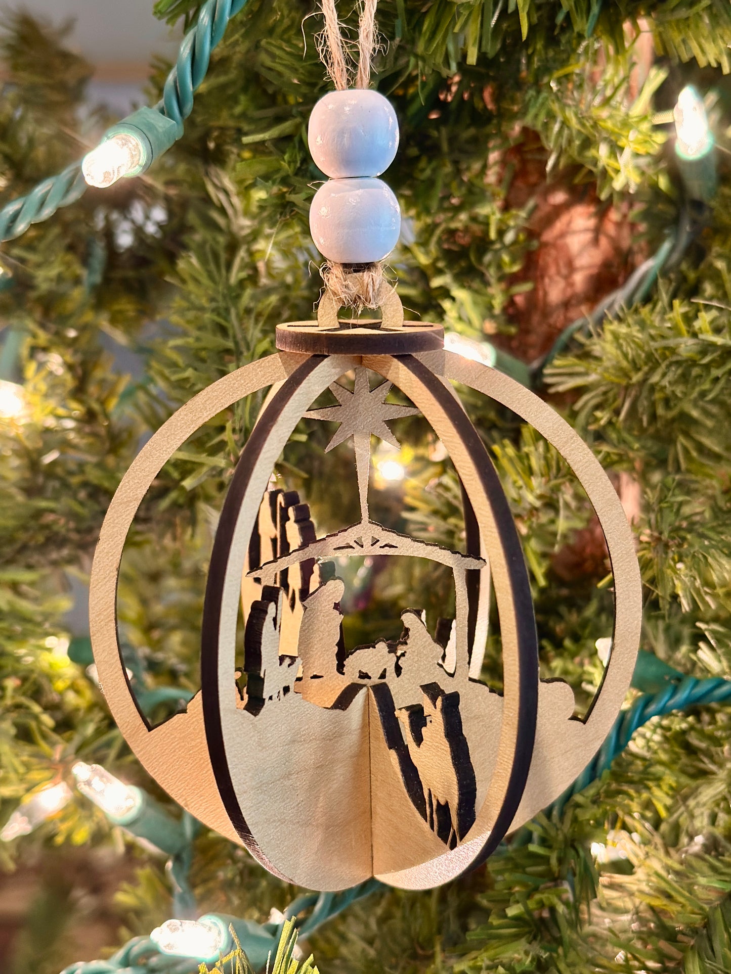 3D Nativity Laser-Cut Ornament