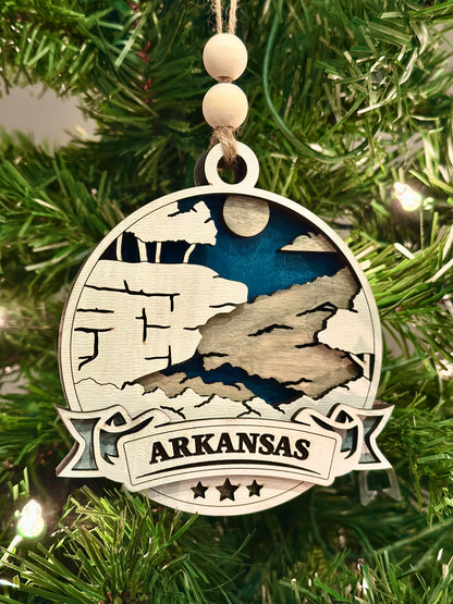 Hawksbills Crag - Arkansas State Parks Ornament