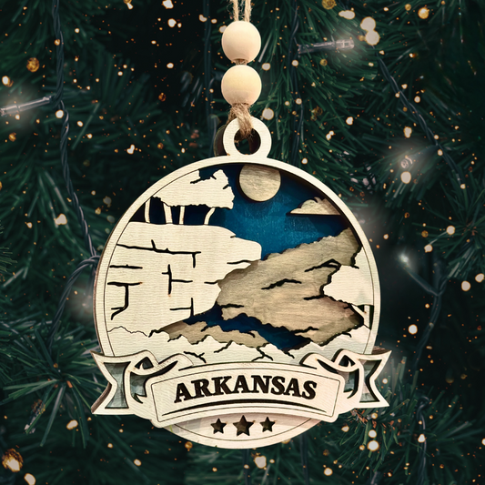 3-Layer Hawksbills Crag Arkansas State Park Ornamenr