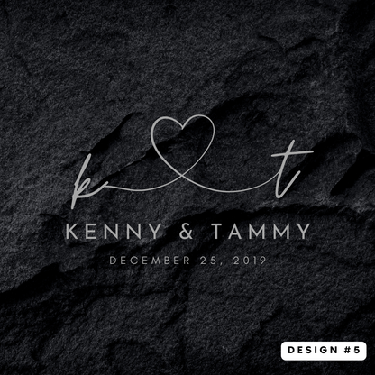 Couples Coaster Set {Wood or Slate}