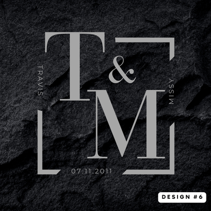Couples Coaster Set {Wood or Slate}