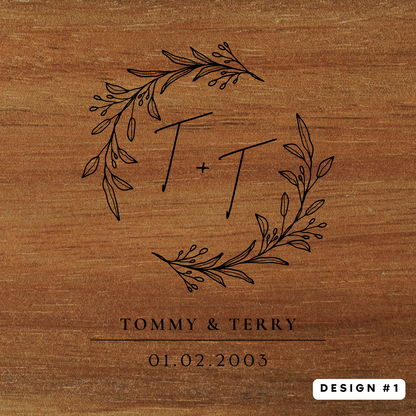 Couples Coaster Set {Wood or Slate}