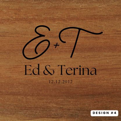 Couples Coaster Set {Wood or Slate}