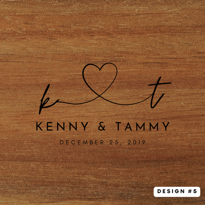 Couples Coaster Set {Wood or Slate}