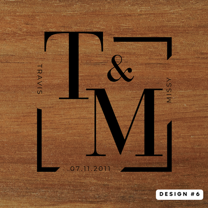 Couples Coaster Set {Wood or Slate}