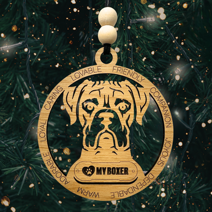 Love My Pup Personalized Dog Breed Wooden Ornament – 27 Breeds to Choose From!
